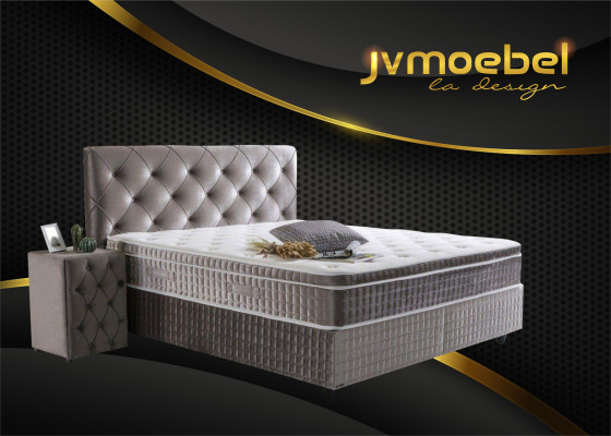 Muebles de lujo modernos Camas tapizadas Camas Chesterfield Dormitorio