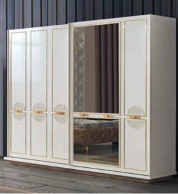 Conjunto de dormitorio de lujo exclusivo de 5 piezas en calidad premium.