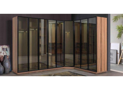 Armario empotrado Elementos Armario de cristal Puertas transparentes Armarios