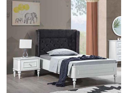 Cama juvenil Cama individual Chesterfield Muebles de dormitorio Tapizados