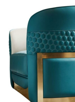 Conjunto de Sofás Chesterfield Sofá Tapizado de 3+1 Piezas Cuero Tela Textil