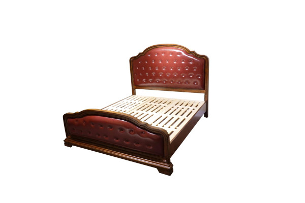 Cama acolchada de diseño de lujo doble Hotel camas matrimonio habitación de dormir cuero 180x200cm