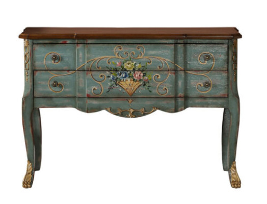 Cómoda de estilo antiguo, aparador, armario, gabinete, consola.