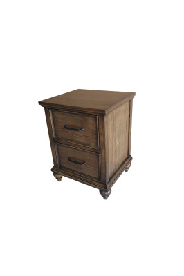 Clásica mesa auxiliar de madera para mesa de noche o consola de muebles.
