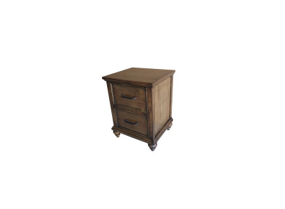 Clásica mesa auxiliar de madera para mesa de noche o consola de muebles.