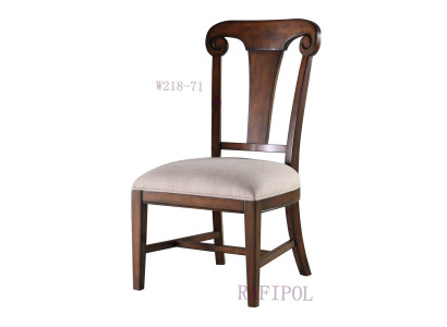 Lujo Diseño Silla Tapizada Sillas Asiento Comedor Madera Textil Butaca Madera Maciza Nuevo