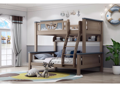 Litera doble para niños y adolescentes, muebles de habitación de madera, literas altas, camas dobles.