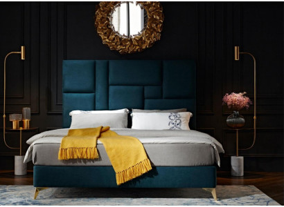 Cama 2x Mesita de noche 3 piezas Juego de dormitorio Grupo de diseño Conjunto