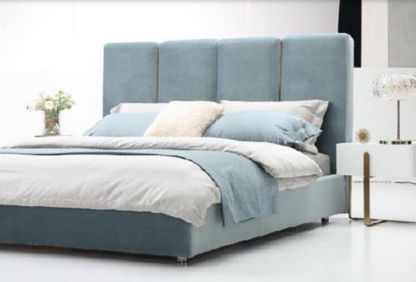 Dormitorio conjunto de 3 piezas cama 2 mesitas de noche consola camas acolchadas dobles hotel