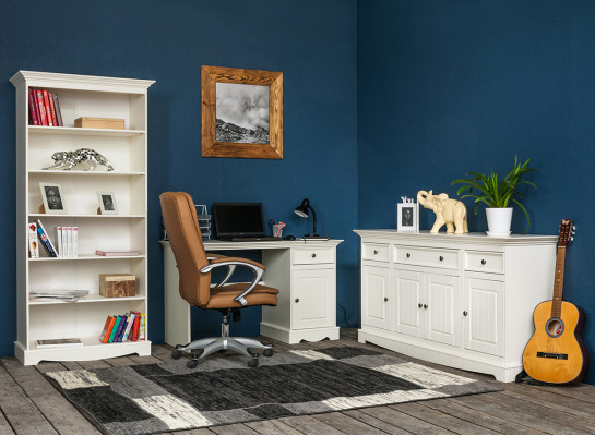 Conjunto de muebles clásicos de diseño 2 piezas estilo rural vitrina cómoda muebles de madera