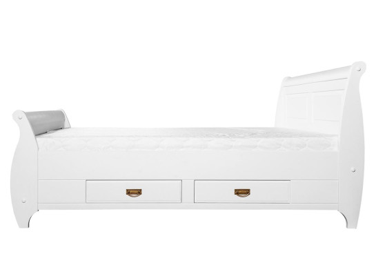 Estilo campestre Lujo Cama Cama doble Camas dobles Blancas Camas Dormitorio