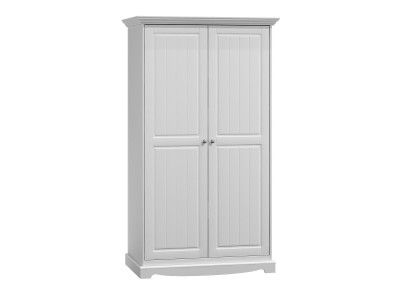 Armario de guardarropa de casa de campo Armario multiusos de madera Armarios blancos.
