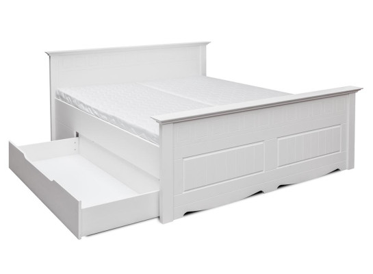 Lit Rembourrage Design Holzbetten Double Lits Blanc 180x200 Sommeil Chambre  Cama de diseño acolchada de madera doble blanca 180x200 dormitorio de sueño.