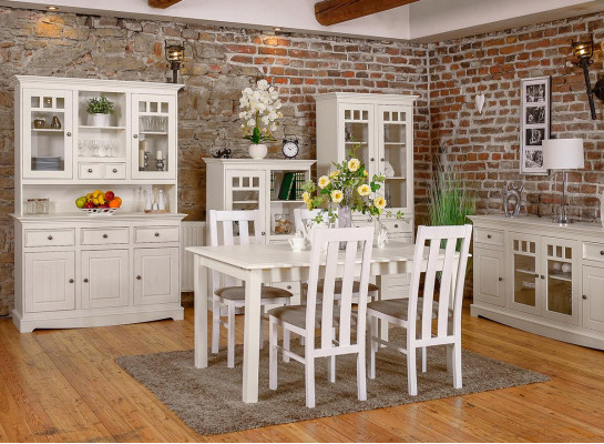 Aparador Vitrina Buffet Armario Diseño Muebles de Estilo Rústico Italiano de Lujo