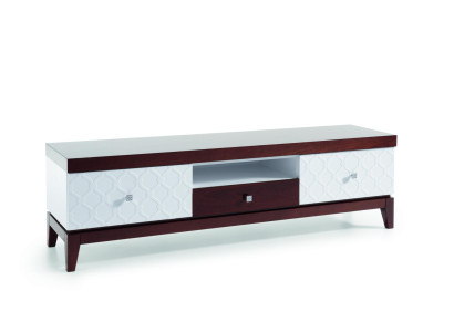 Clásico armario de TV de alto brillo RTV, aparador, mueble de TV, diseño de pared.
