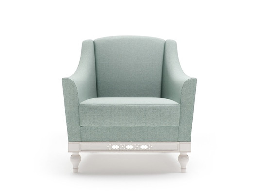 Chesterfield sillón de orejas Sillón tapizado Sofá de oficina de televisión de cuero genuino FL-1Siz