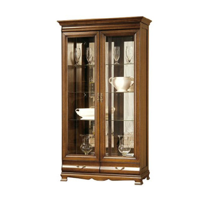 Clásico vitrina armario de cristal vitrinas armario pared - Modelo N-W2