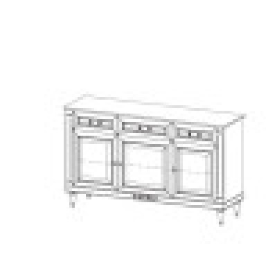 Clásico cajón vitrina cajonera mueble vitrina armario cajonera FL-K3
