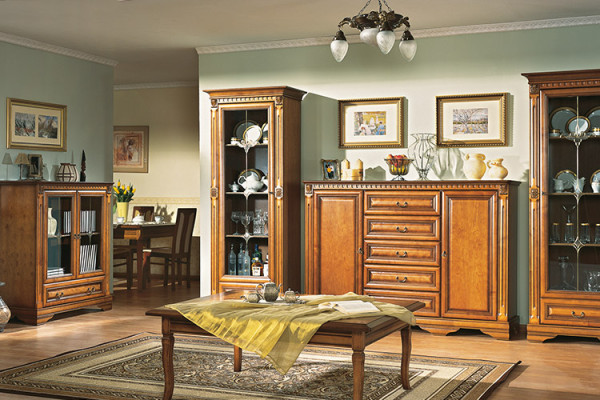 Cómoda clásica, armario, aparador, muebles macizos, colonial, nuevo OK7B.