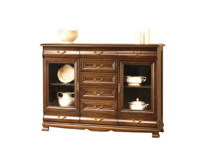Cómoda clásica, gabinete auxiliar, cómoda de estilo rústico, modelo N-K6B.
