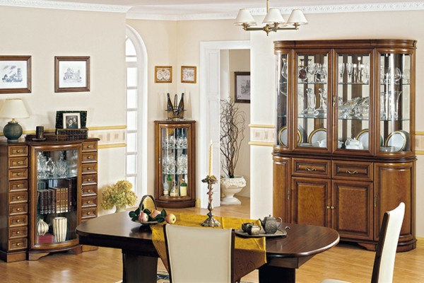 Cómoda clásica, cómoda, armario de cómoda, mueble auxiliar, modelo de casa de campo Z-K4.