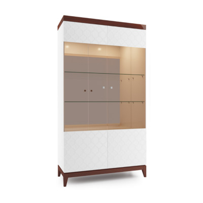 Vitrina de diseño moderno Armario de vidrio Gabinete de vitrinas Vitrina Mostrador Decorativo