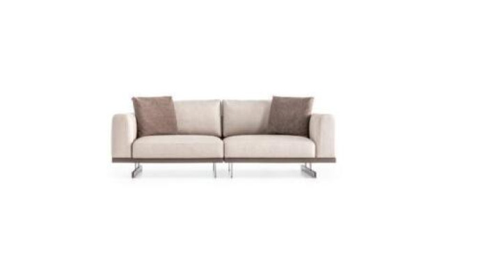 Moderno conjunto de sofá lujo muebles tapizado textil gris sofá moderno
