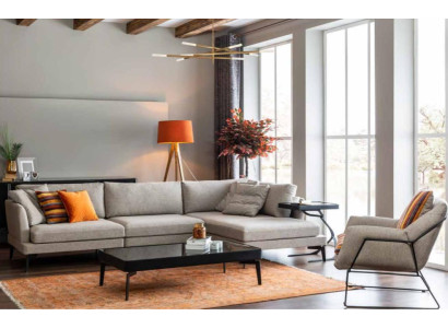 Conjunto de sofás en forma de L, sofá, sillón, gris, sofá, muebles modernos, juego de sofá esquinero, nuevo