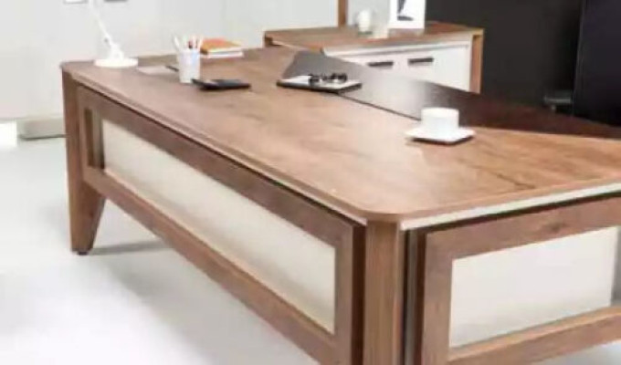 Mesa esquinera de escritorio de lujo muebles de oficina mesa de madera