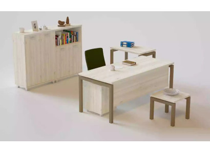 Muebles de oficina Escritorio Cómoda Mesa consola Mesa de centro 2 armarios de archivo