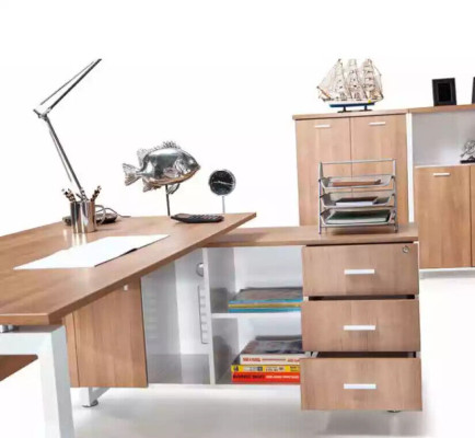 Muebles de oficina, escritorio, archivador, mesa de centro, conjunto de 4 piezas, decoración