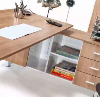 Muebles de oficina, escritorio, archivador, mesa de centro, conjunto de 4 piezas, decoración