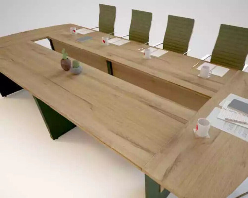 Mesa de conferencia XXL Mesa de oficina 390x180 Mesa grande Big