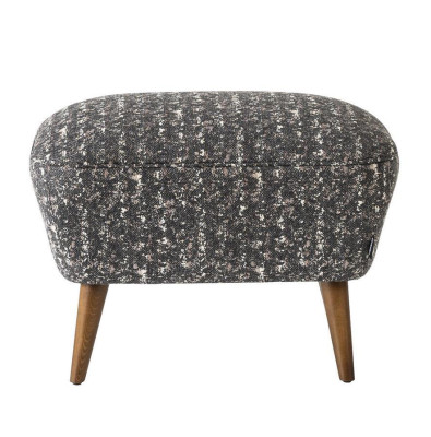 Taburete moderno, reposapiés, mueble tapizado, taburete, asiento gris, nuevo.