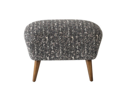 Taburete moderno, reposapiés, mueble tapizado, taburete, asiento gris, nuevo.