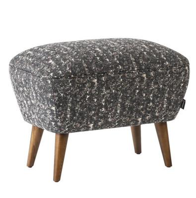 Taburete moderno, reposapiés, mueble tapizado, taburete, asiento gris, nuevo.