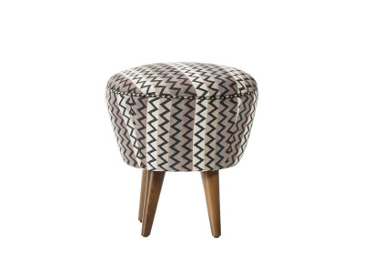 Polsterhocker Taburete Otomano Gris de Tela