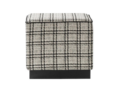 Taburete moderno de muebles tapizados gris otomano reposapiés muebles de lujo.