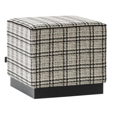 Taburete moderno de muebles tapizados gris otomano reposapiés muebles de lujo.