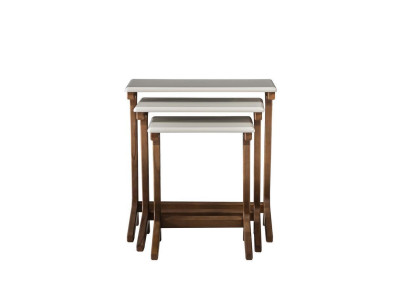 Grupo moderno de mesas auxiliares, mesa de café, mesa de centro, conjunto de muebles de lujo nuevo.