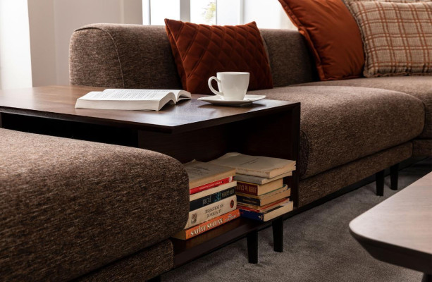 Moderno sofá esquinero en forma de L, sofás de tela, acero inoxidable, muebles para sala de estar, nuevo.