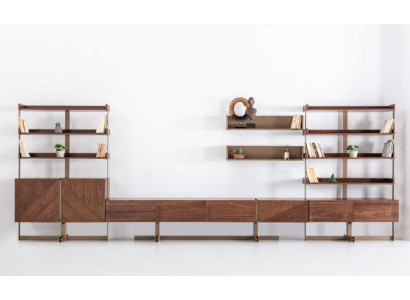 Moderna pared de armario, vitrinas de salón, estantería para TV, muebles de salón de madera, nuevo.