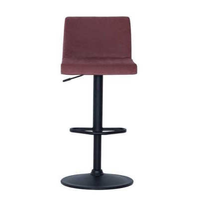 Silla rosa moderna de diseñador taburete de bar de tela elegante muebles de lujo taburete