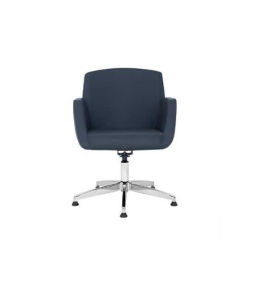 Silla de oficina moderna de piel sintética acolchada, sillas de ordenador, muebles negros.