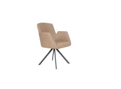Tapicería de silla de cuero sintético Sillas de oficina modernas Sillas de ordenador Muebles beige nuevos