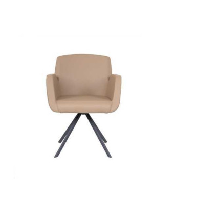 Tapicería de silla de cuero sintético Sillas de oficina modernas Sillas de ordenador Muebles beige nuevos