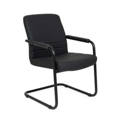 Tapicería de silla de cuero artificial Sillas de oficina modernas Sillas de ordenador Muebles Negros