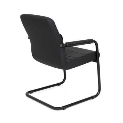 Tapicería de silla de cuero artificial Sillas de oficina modernas Sillas de ordenador Muebles Negros