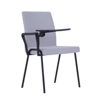 Moderno sillón de alta calidad, diseño elegante, sillón gris, silla de oficina nueva.