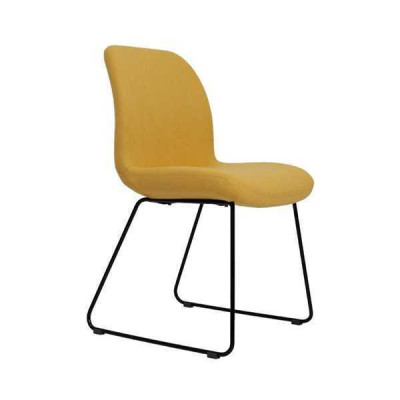 Sillas amarillas de diseño de lujo tapizadas silla muebles de oficina nuevos comedor muebles textiles.